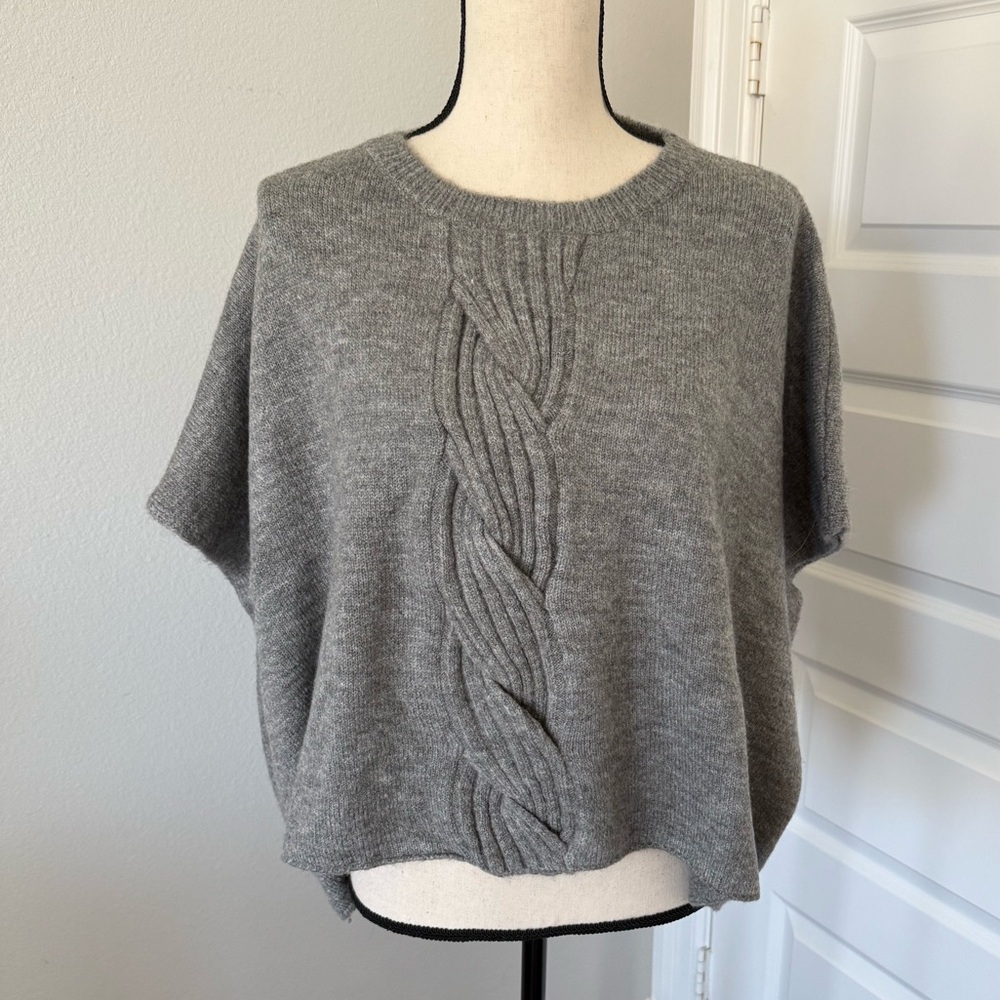 Cost Plus World Market Gray Knit Sweater